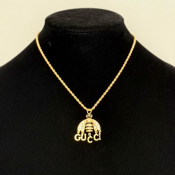 Gucci Gold Bee Charm Necklace